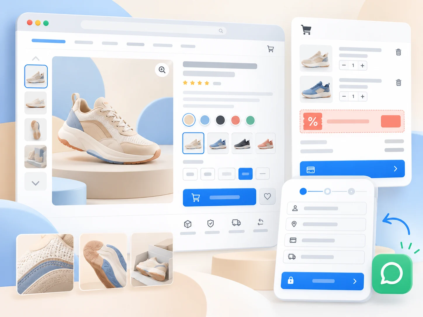 Katalog produk dan checkout 1 halaman toko online