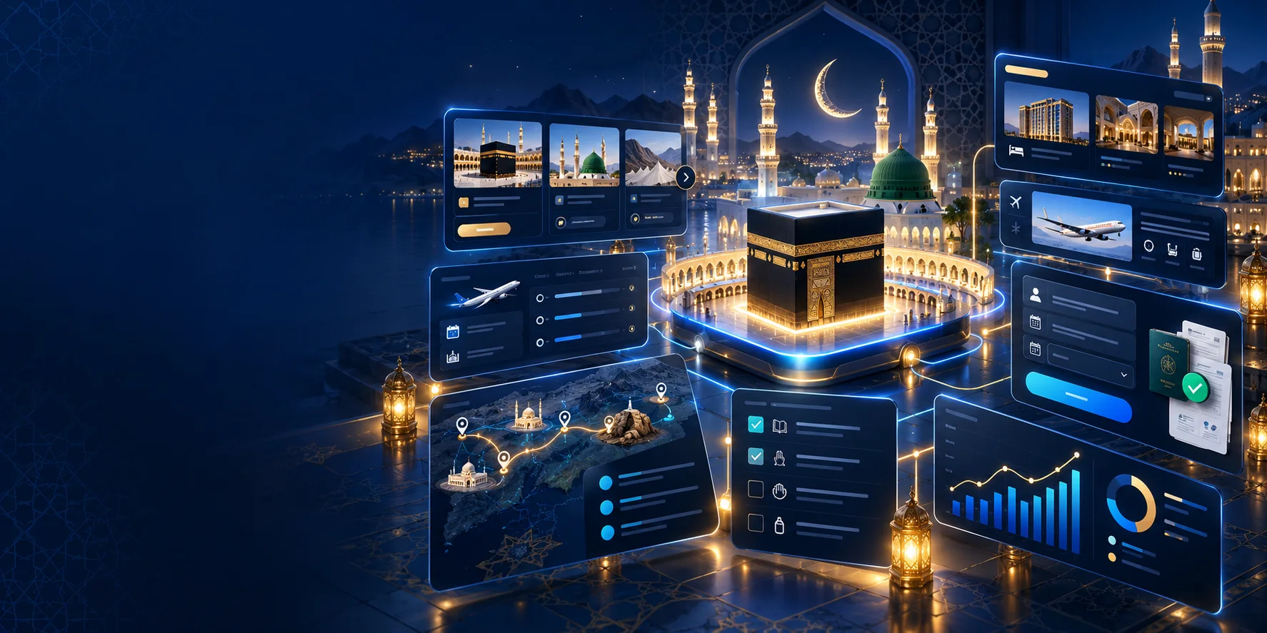 Tampilan website haji dan umroh profesional MIVIM