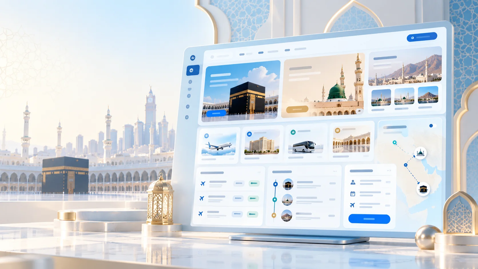 Tampilan website haji dan umroh profesional MIVIM