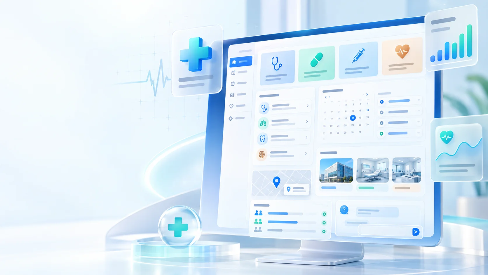 Tampilan website klinik profesional MIVIM
