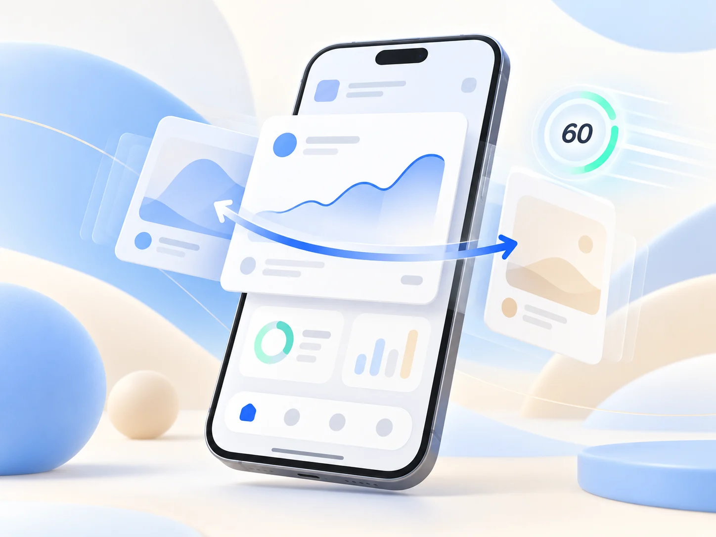Pengalaman mobile UX responsif dan interaktif