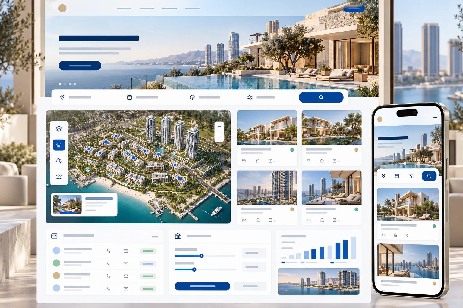 Dashboard Aplikasi Real Estate Properti MIVIM REALTY
