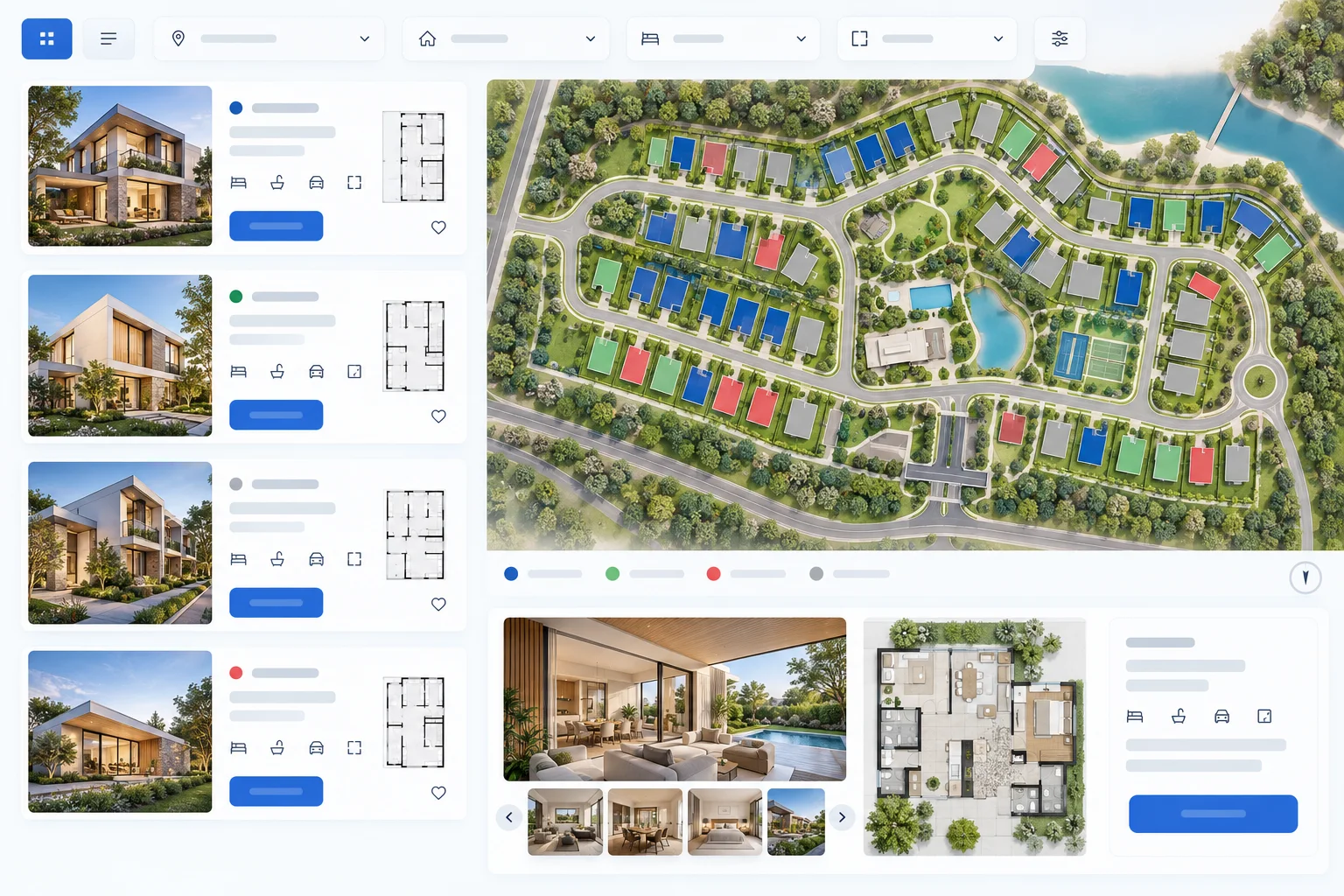 Katalog listing properti interaktif dan master plan