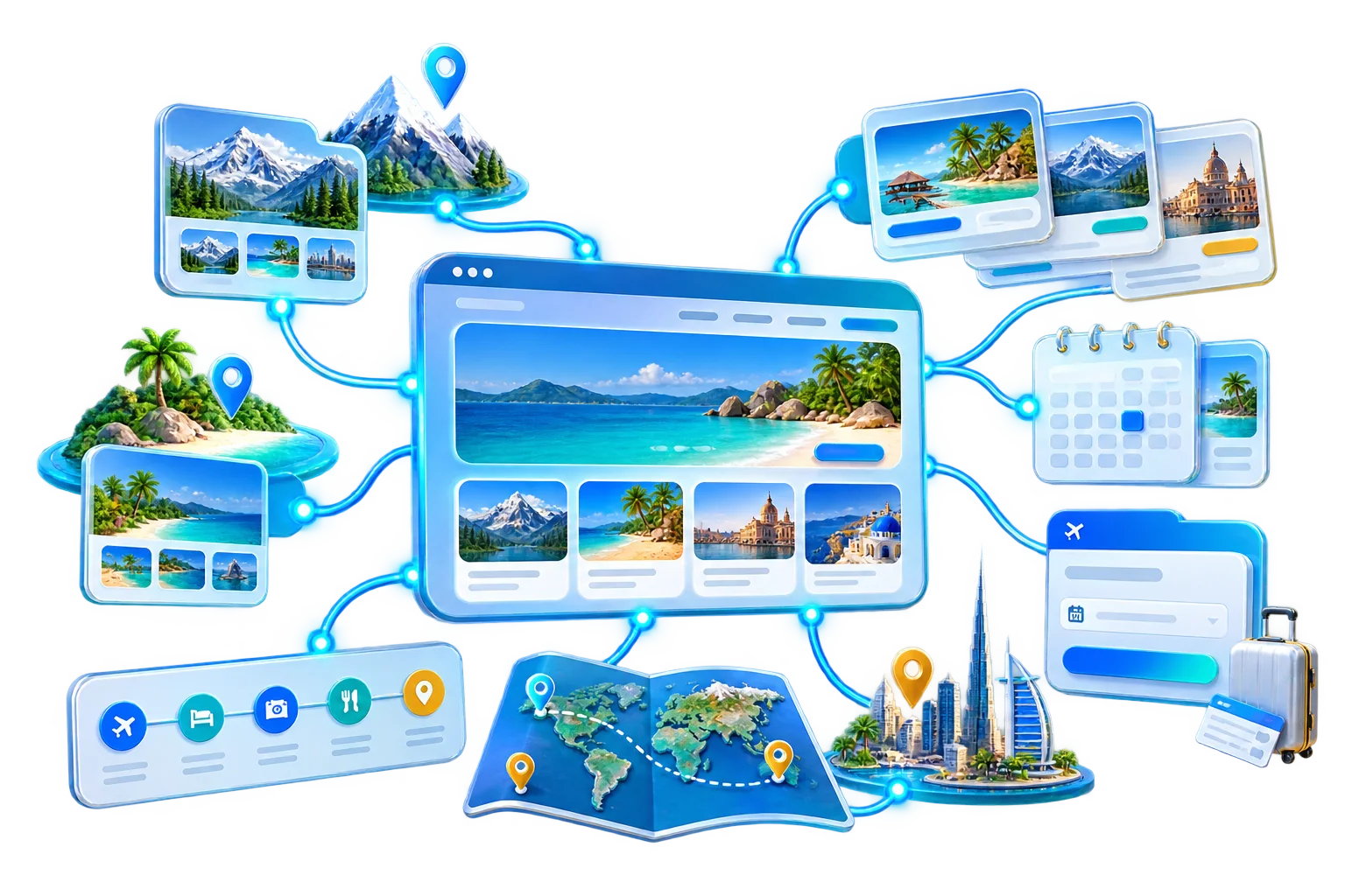 Ekosistem website tour travel MIVIM