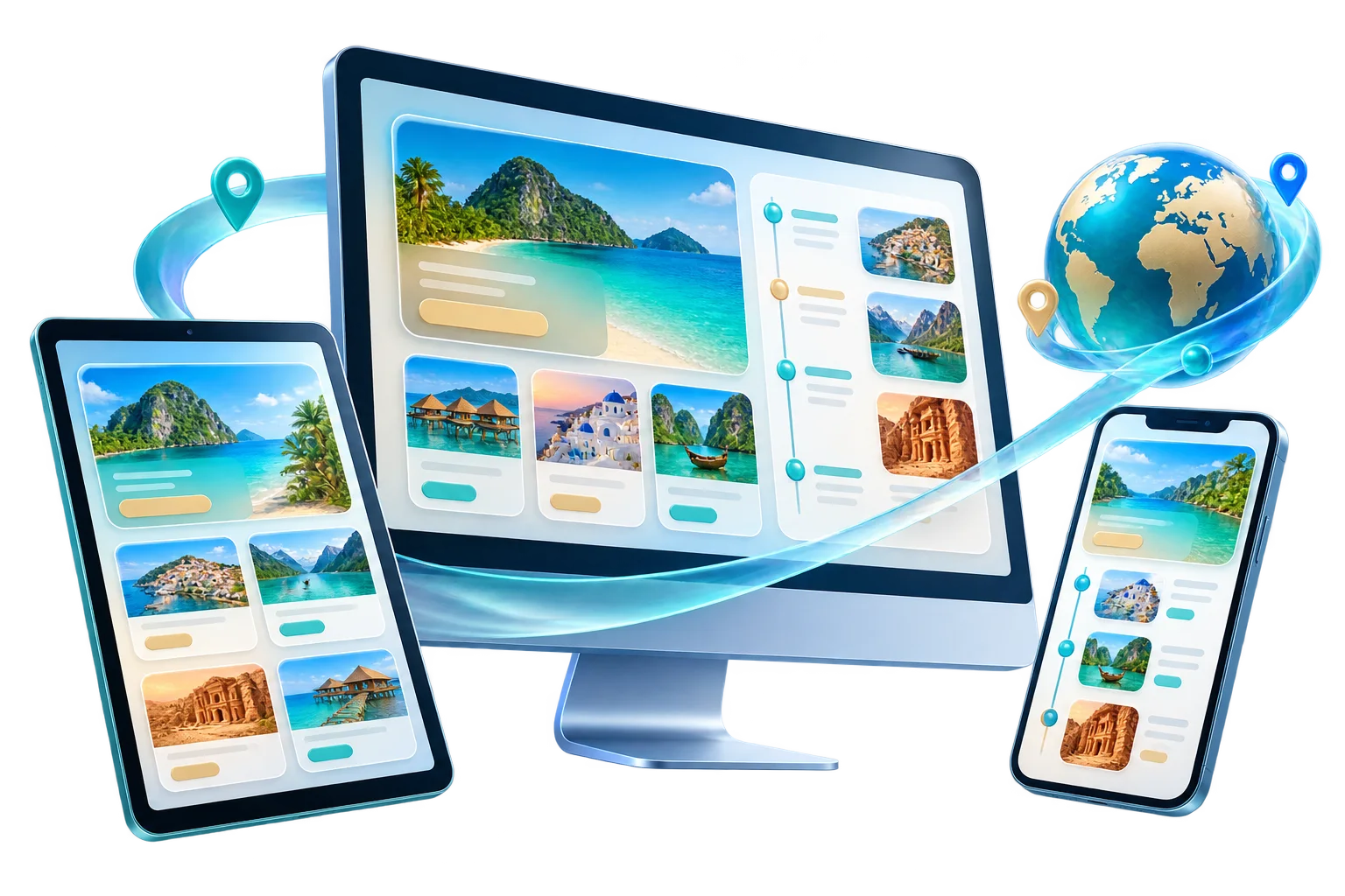 Website tour travel responsif