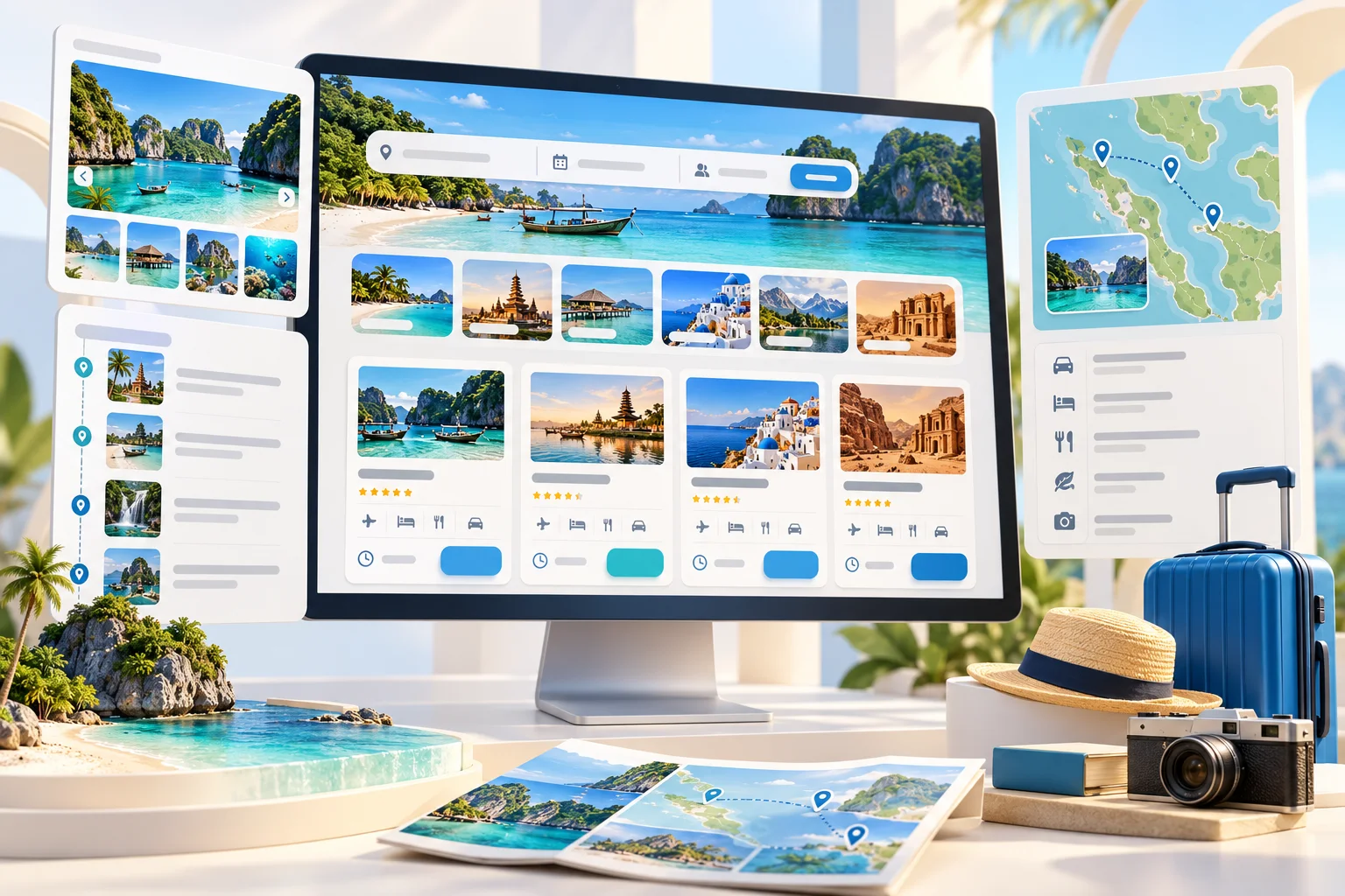 Website tour travel responsif
